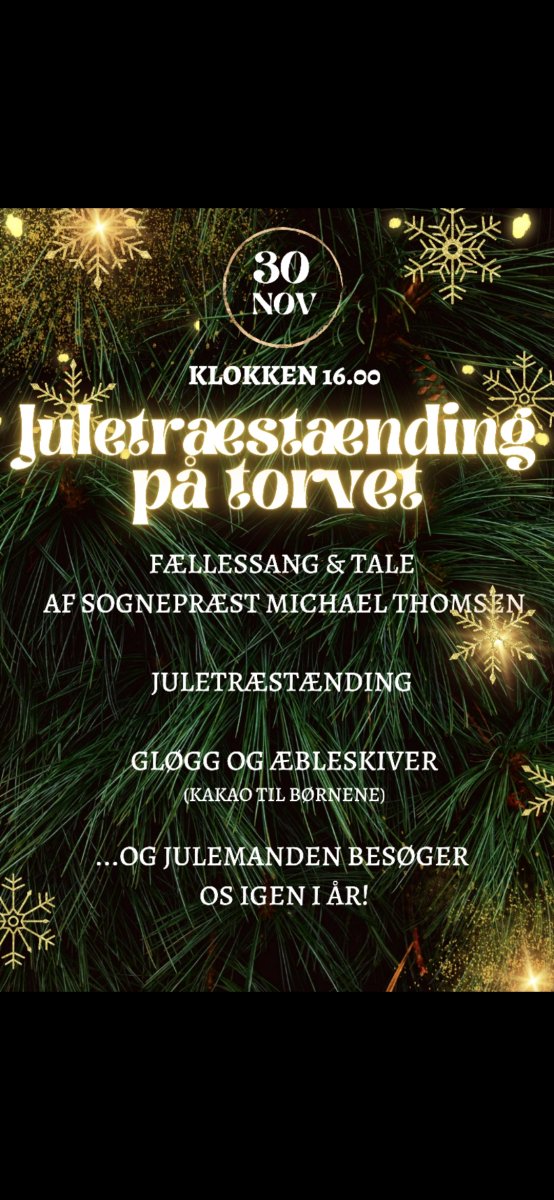Juletræstænding 